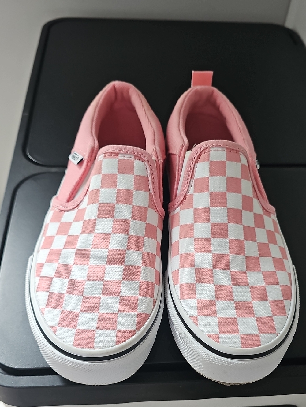 Vans Checkered Slip Ons Size 1 Little Girls